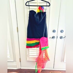 Vintage 1980s Victor Costa Holt Renfrew cocktail dress. Stunning designer gem!